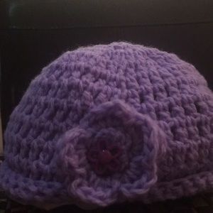 Purple, knit beenie